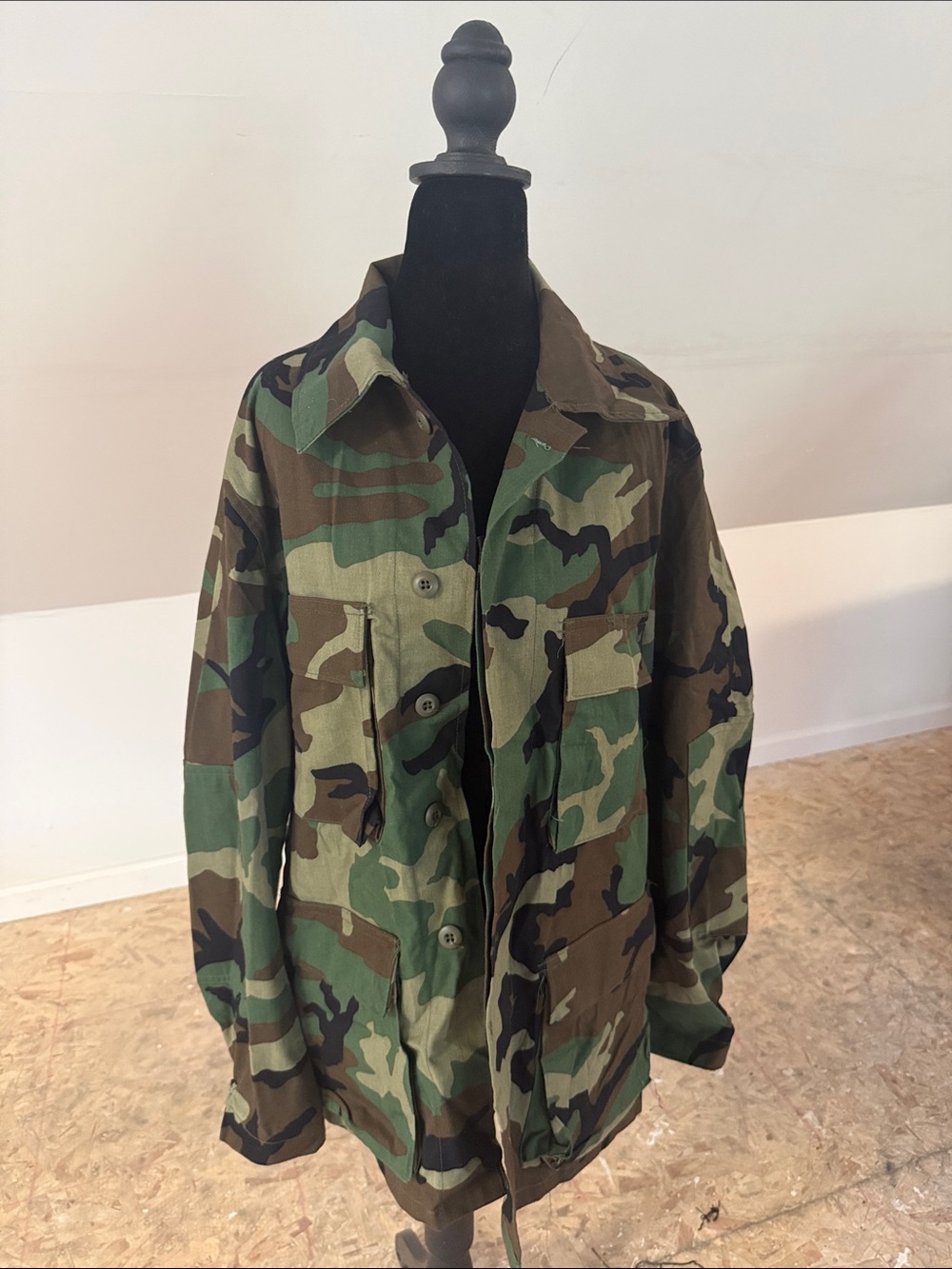 Camo' Graphic Utility Jacket - Green Camo